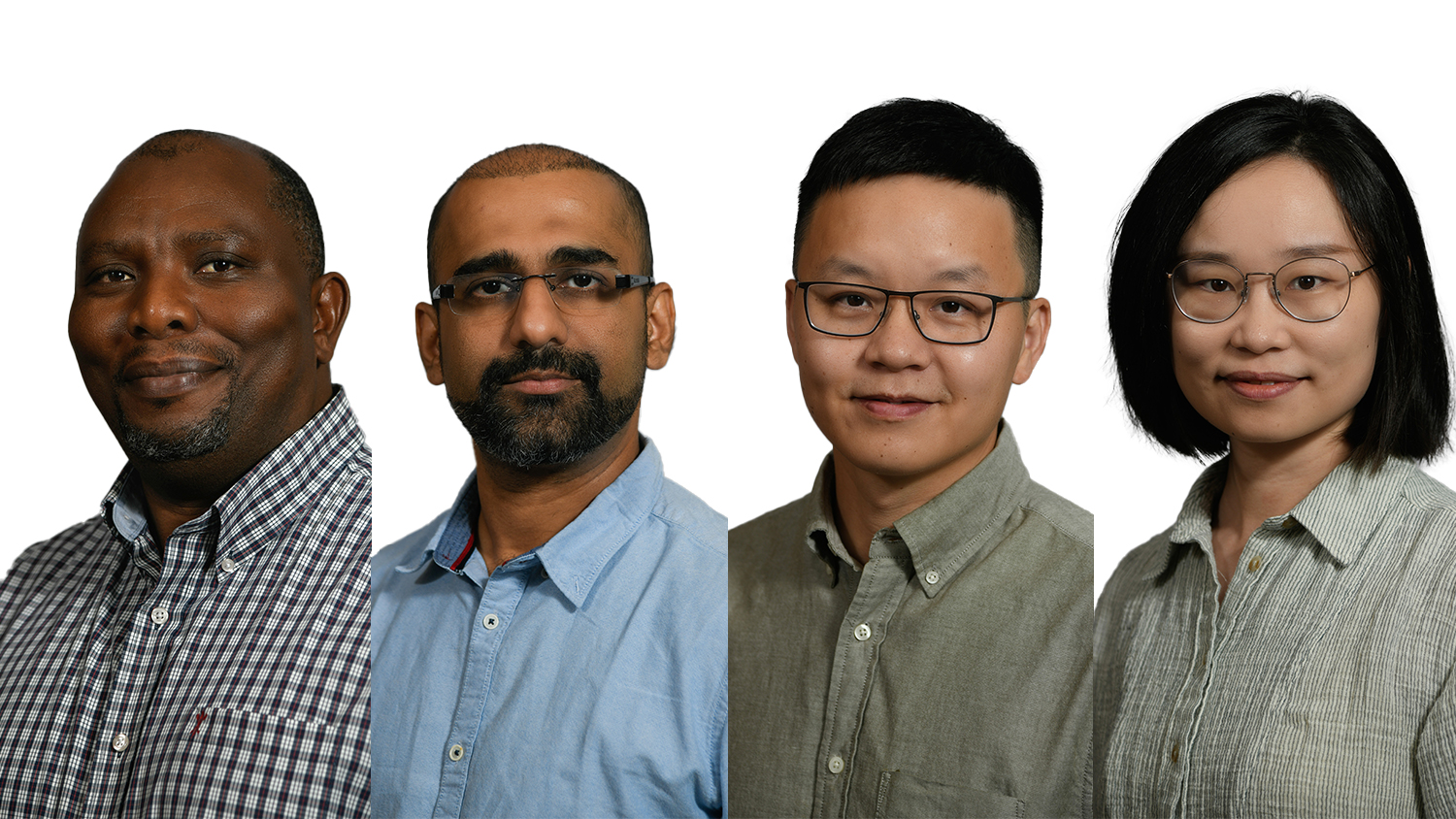 L-R: Profs Martin Thuo, Bharat Gwalani, Yin Liu, and Ruijuan Xu