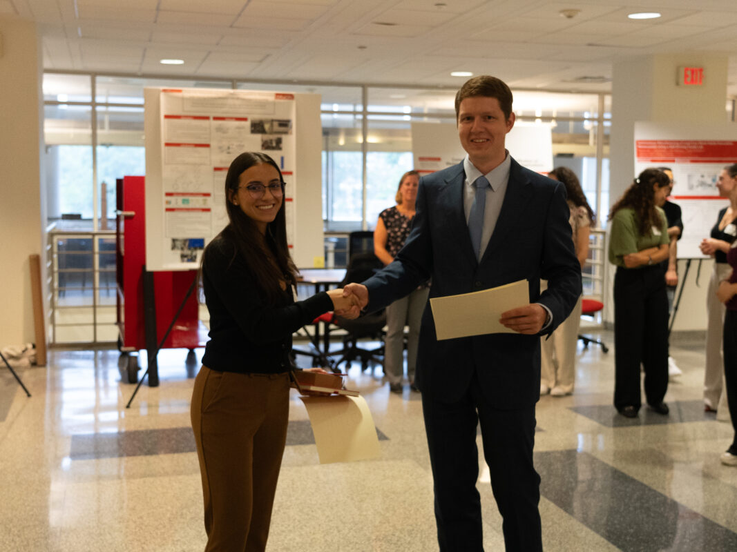 Anne Chabaneix won First Place for her work Antiozonant Activity in Tire Materials: A Molecular Dynamics Perspective with Machine Learning.