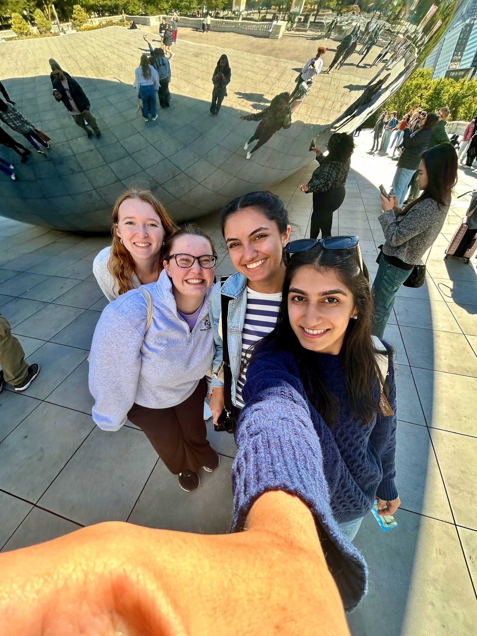 Avery Smith SWE Chicago: Visiting the famous Bean in Chicago during our trip to the SWE National Conference! Chicago, October 2024